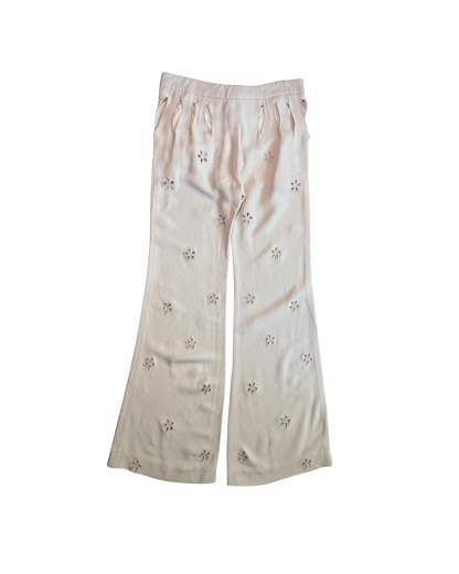 Chloé Cream Cut Out Pants