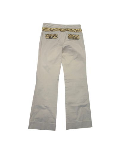 Dolce & Gabbana Snakeskin Accent Pants