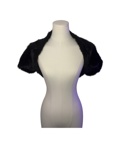 Vintage Black Mink Capelet