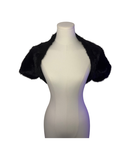 Vintage Black Mink Capelet
