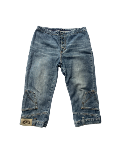 Dolce & Gabbana Upside Down Denim Capri Jeans