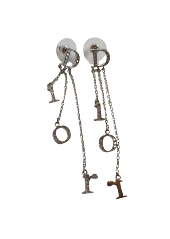 Christian Dior Rhinestone Waterfall Earrings