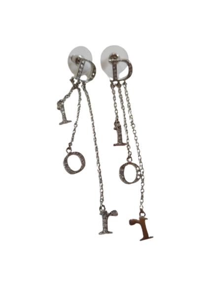 Christian Dior Rhinestone Waterfall Earrings