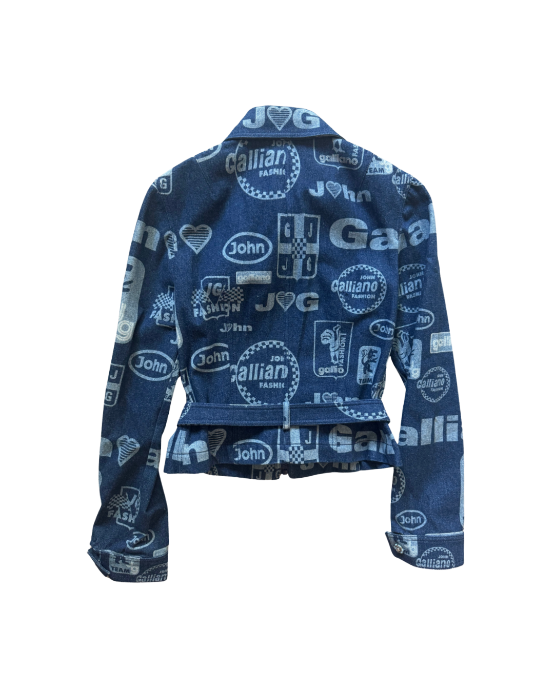 John Galliano Belted Denim Jacket