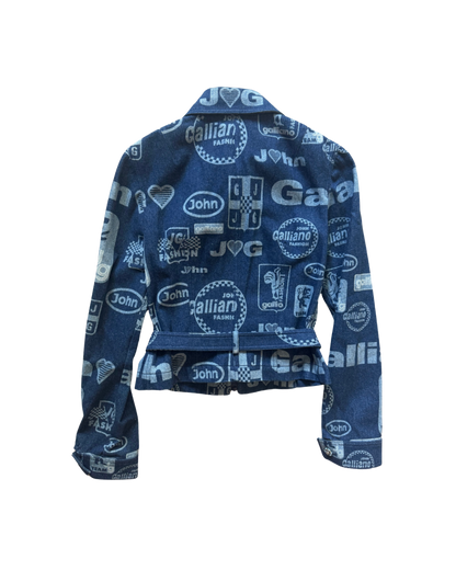 John Galliano Belted Denim Jacket