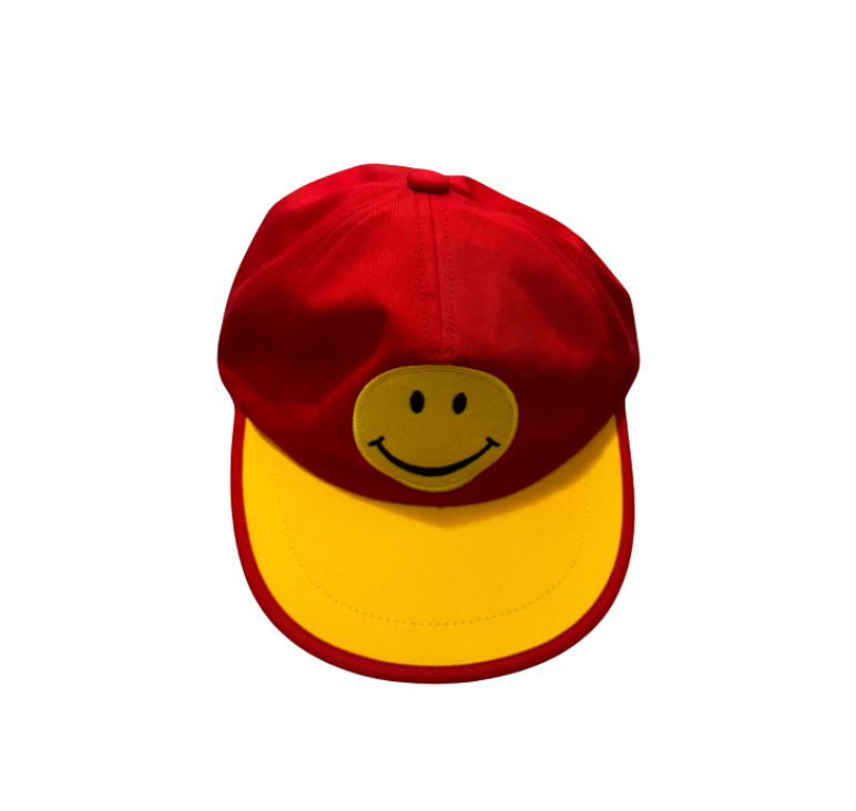 Moschino Cheap & Chic Double Brimmed Red Hat