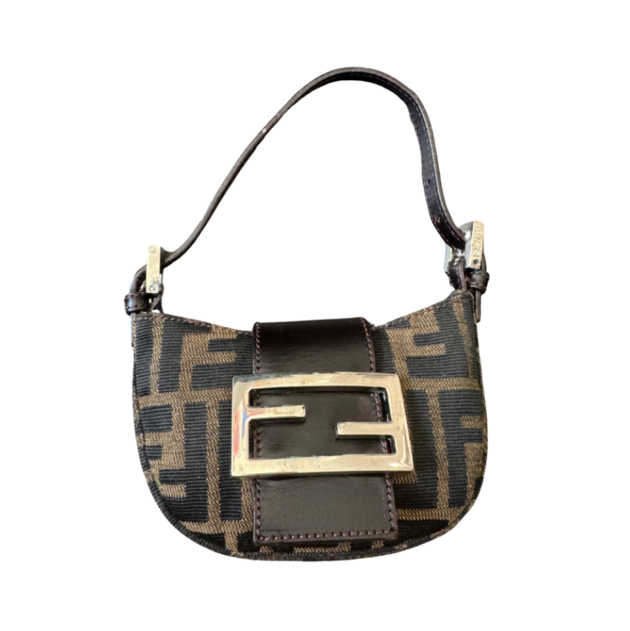 Fendi by Karl Lagerfeld Logo Croissant Mini Bag