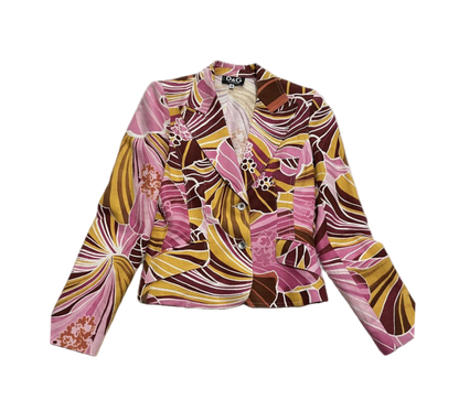 Dolce & Gabbana Floral Linen Blazer