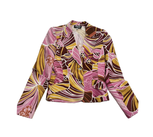 Dolce & Gabbana Floral Linen Blazer