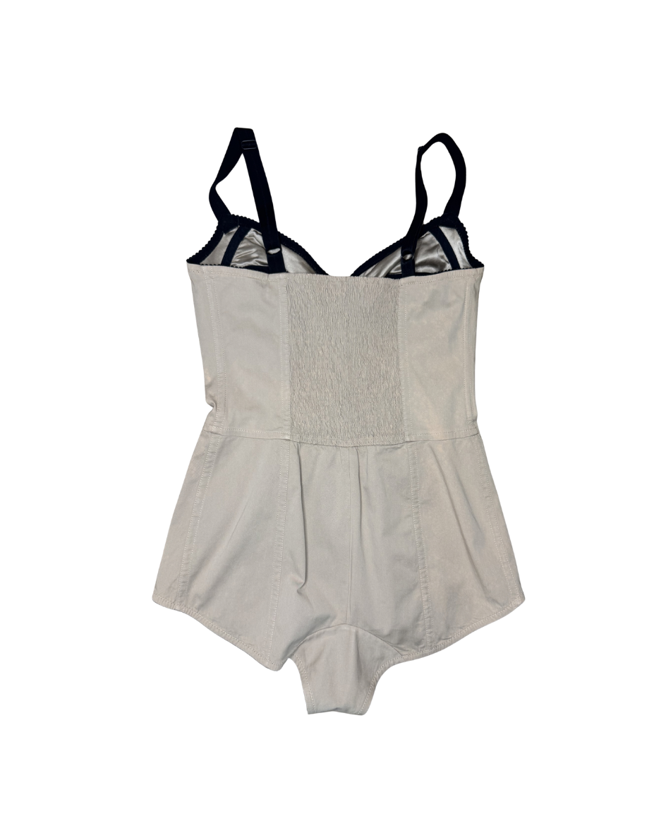Dolce & Gabbana Beige Lace Detailed Bodysuit