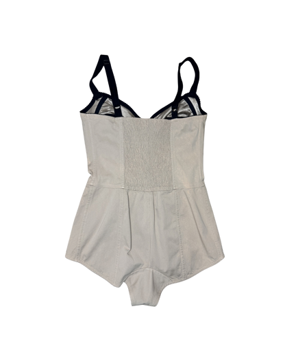 Dolce & Gabbana Beige Lace Detailed Bodysuit