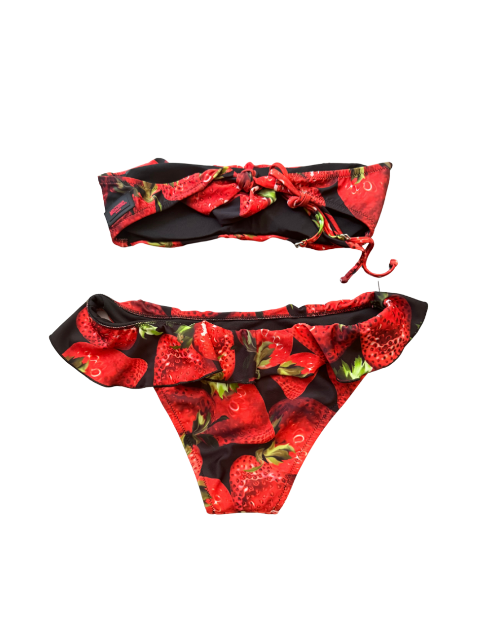 Moschino Jeans Strawberry Ruffle Bikini