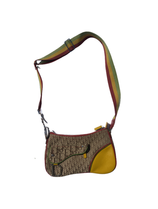 Christian Dior by John Galliano ‘Rasta’ Double Saddle Crossbody Bag