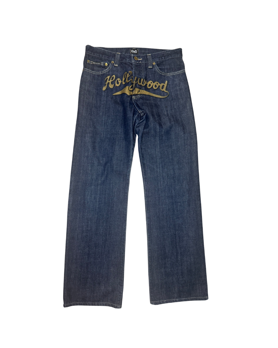 Dolce & Gabbana “Hollywood” Dark Wash Denim Jeans