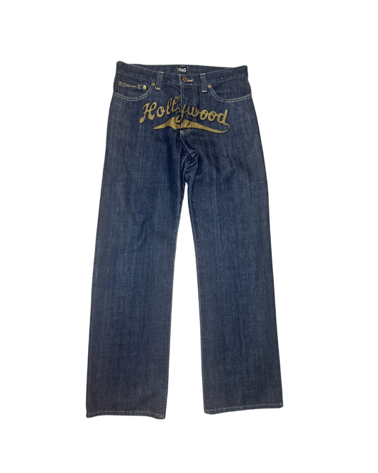 Dolce & Gabbana “Hollywood” Dark Wash Denim Jeans
