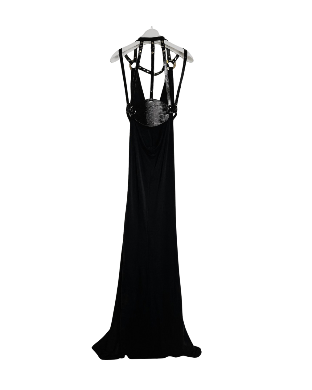 Dsquared² Leather Detailed Bondage Gown