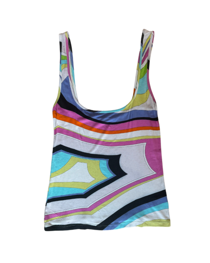 Emilio Pucci Multi-Colored Tank Top
