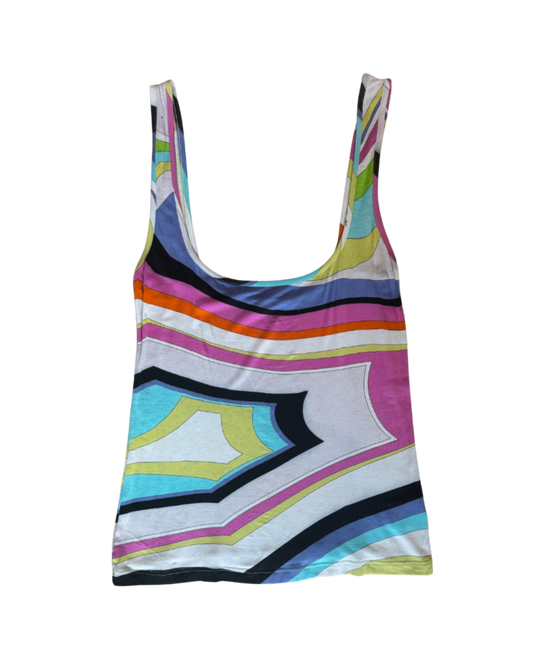 Emilio Pucci Multi-Colored Tank Top