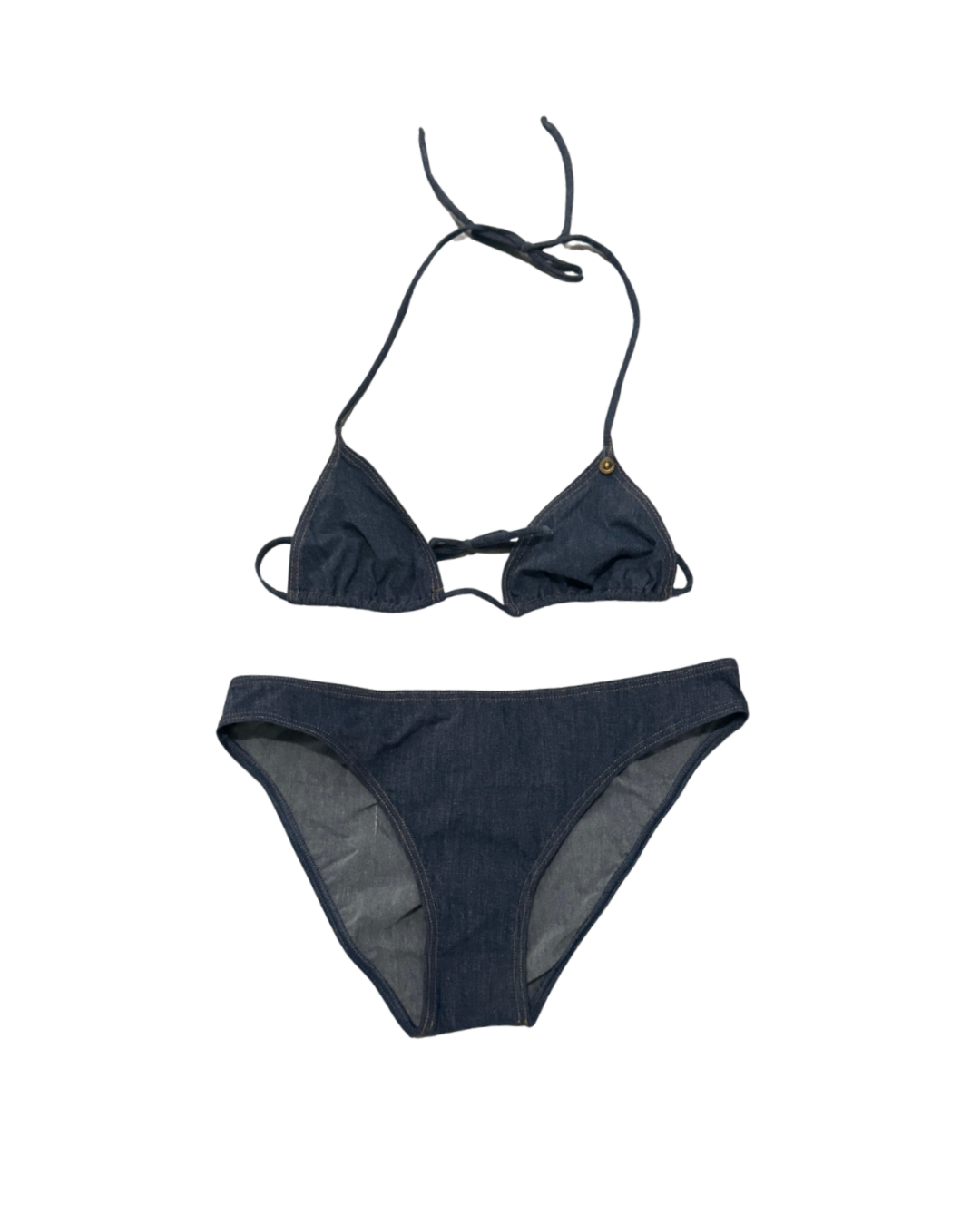 Dolce & Gabbana Denim Printed Bikini