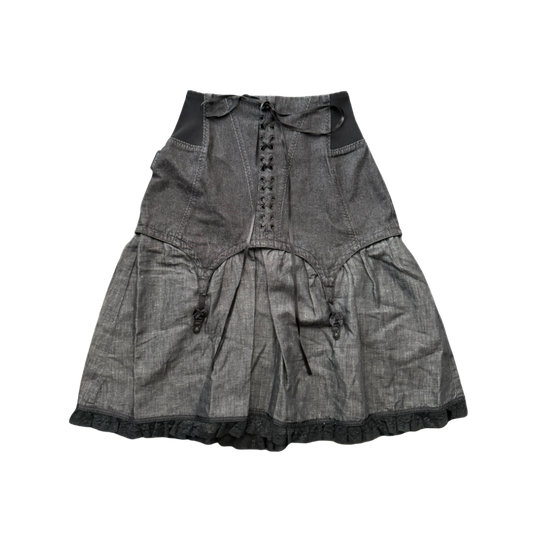 Moschino Jeans Corset Garter Skirt