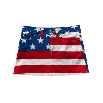Dolce & Gabbana American Flag Mini Skirt