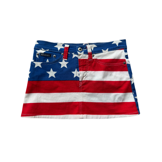 Dolce & Gabbana American Flag Mini Skirt