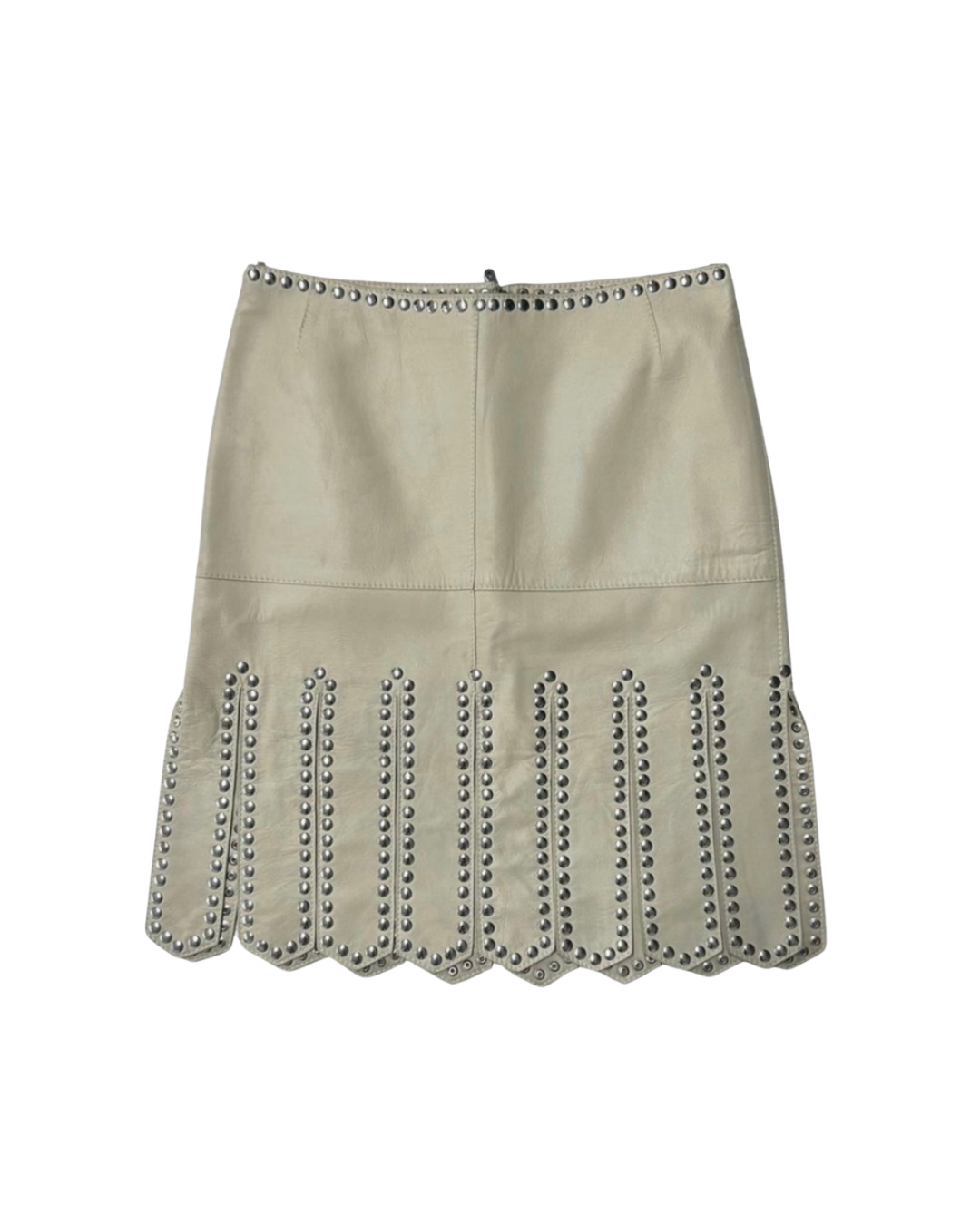 Dolce & Gabbana Leather Gladiator Skirt