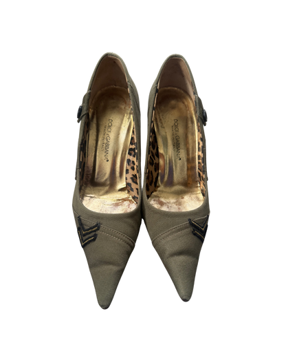 Dolce & Gabbana Army Style Pumps