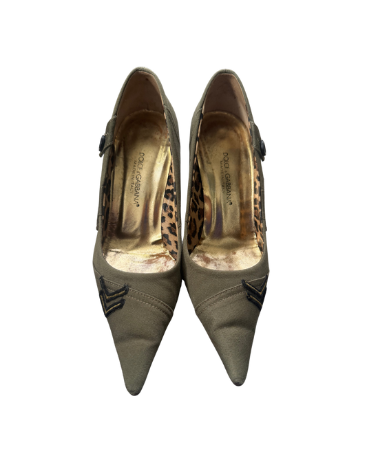 Dolce & Gabbana Army Style Pumps