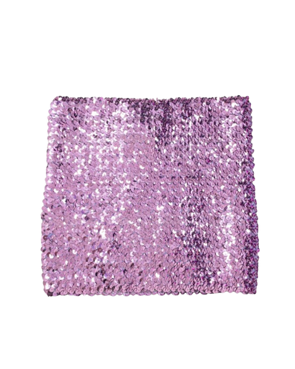 Dolce & Gabbana Purple Sequin Tube Top