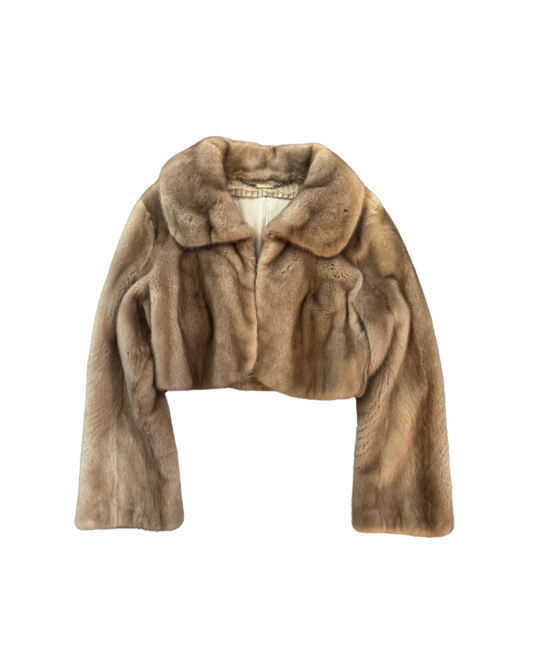 Elie Tahari Cropped Mink Coat