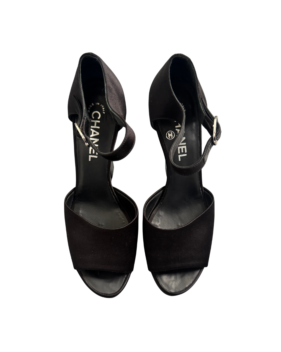 Chanel Black ‘Miami Vice’ Platform Gun Heels