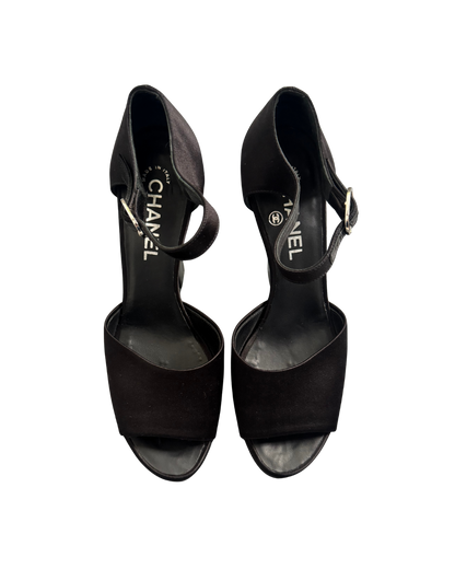 Chanel Black ‘Miami Vice’ Platform Gun Heels