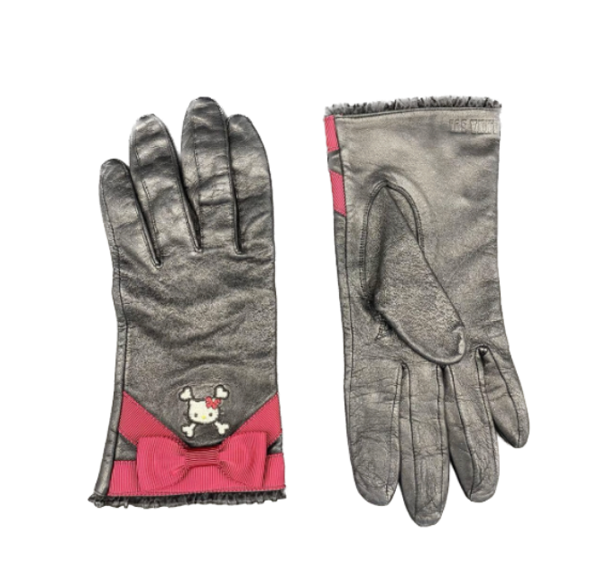 Anna Sui Leather Hello Kitty Leather Gloves