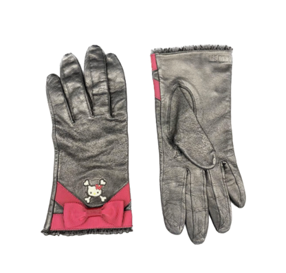 Anna Sui Leather Hello Kitty Leather Gloves