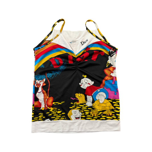 Christian Dior Cartoon Tank Top