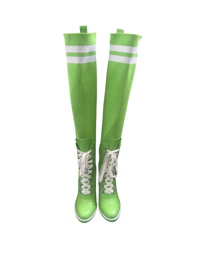 Moschino x H&M Neon Green Boots