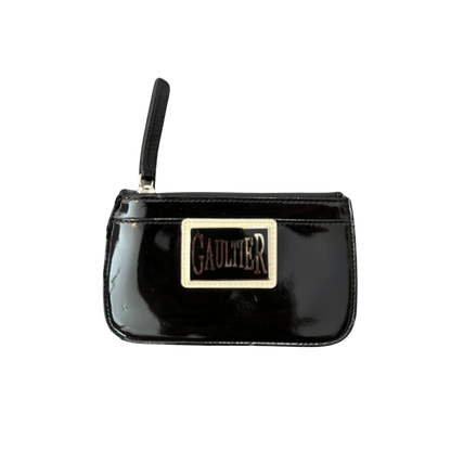 Jean Paul Gaultier Patent Leather Logo Wallet