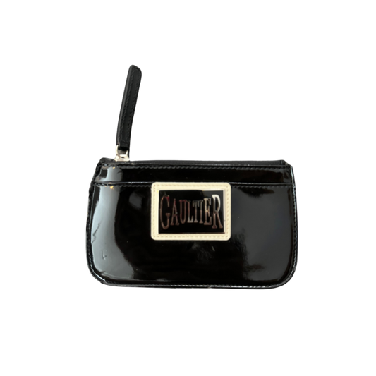 Jean Paul Gaultier Patent Leather Logo Wallet