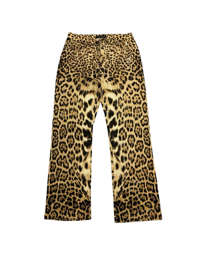 Roberto Cavalli Leopard Shimmer Jeans