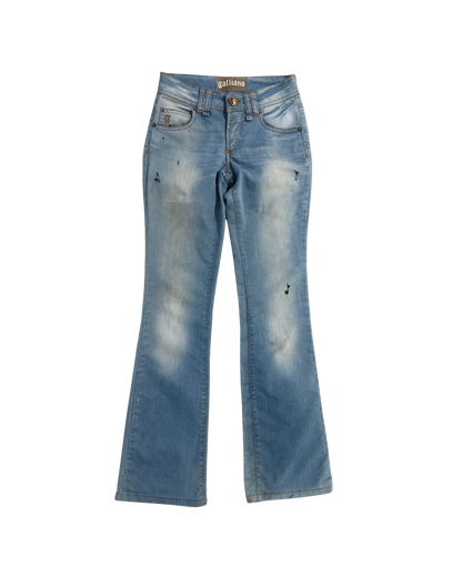 John Galliano Rhinestone Cherry Jeans