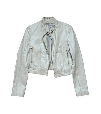 Wilsons Leather White Leather Jacket