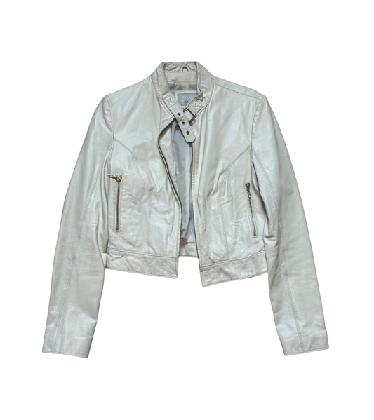 Wilsons Leather White Leather Jacket