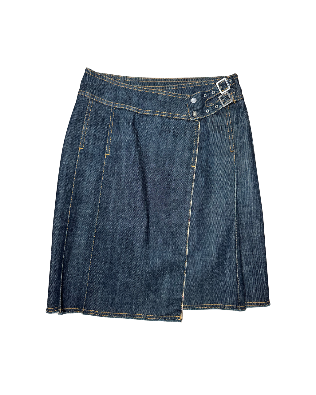 Burberry Denim Midi Skirt