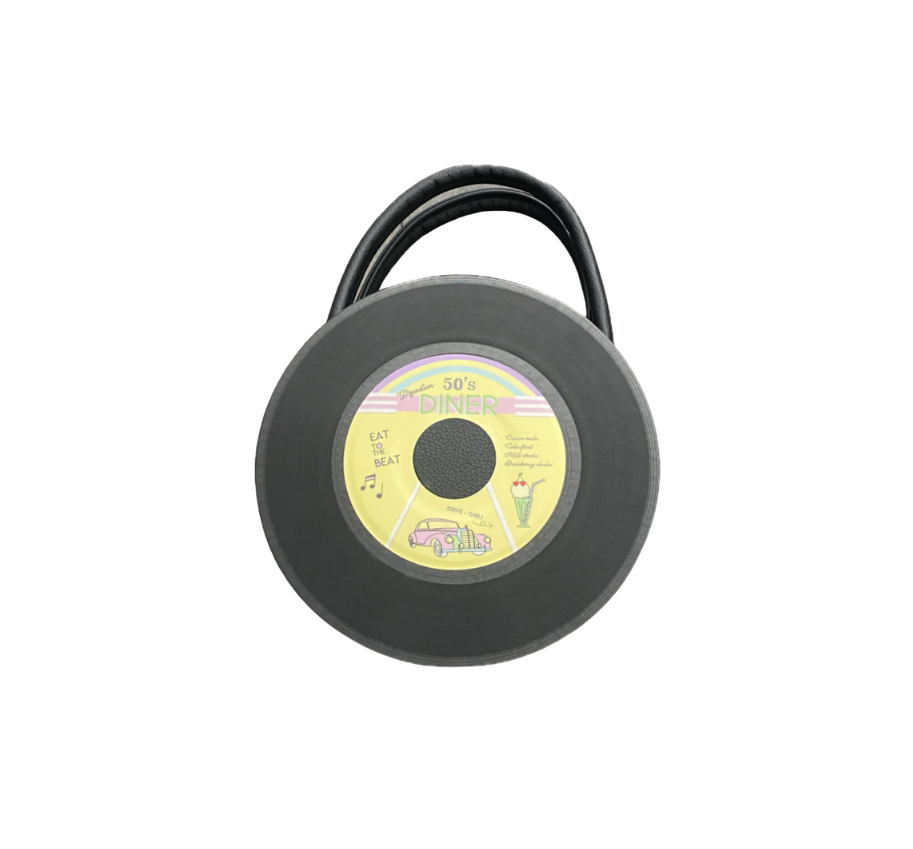 50’s Diner Telephone Record Bag w/ Crossbody Strap