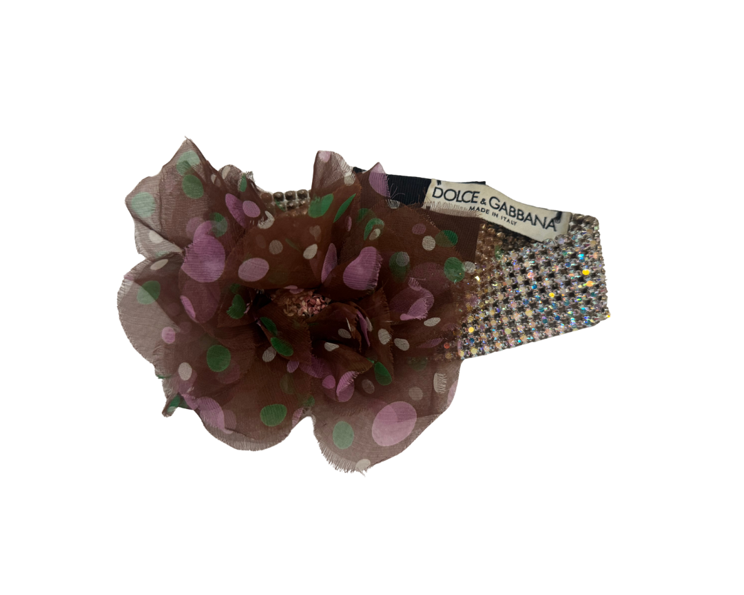 Dolce & Gabbana Swarovski Crystal Choker Flower Necklace
