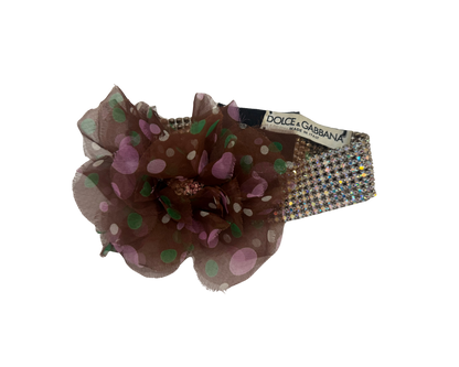 Dolce & Gabbana Swarovski Crystal Choker Flower Necklace