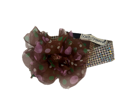 Dolce & Gabbana Swarovski Crystal Choker Flower Necklace