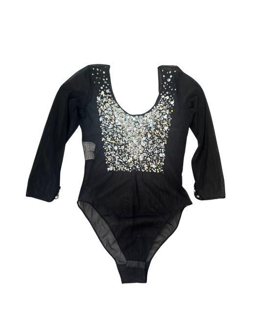 Gianfranco Ferré Mesh Rhinestone Bodysuit