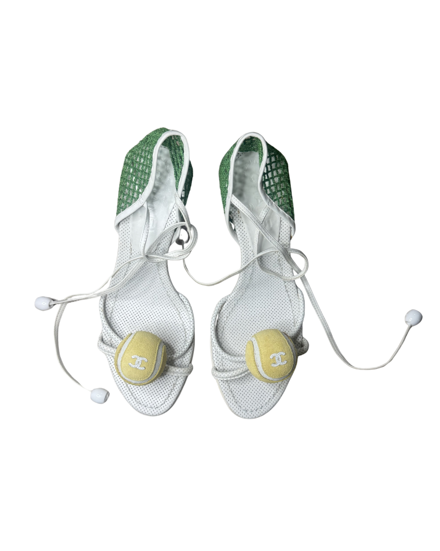 Chanel Tennis Ball Heels